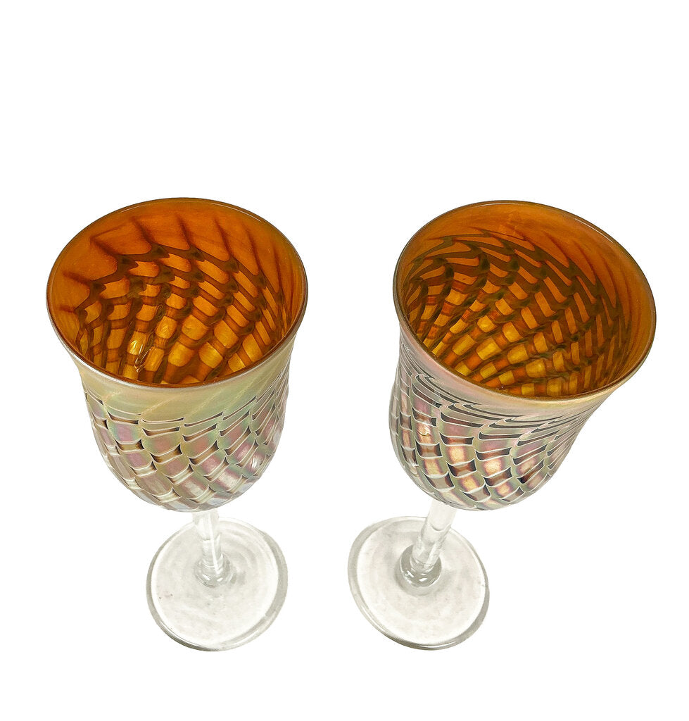 Craig Zweifel Handblown Wine Glasses (7) - Opportunity Shop DC