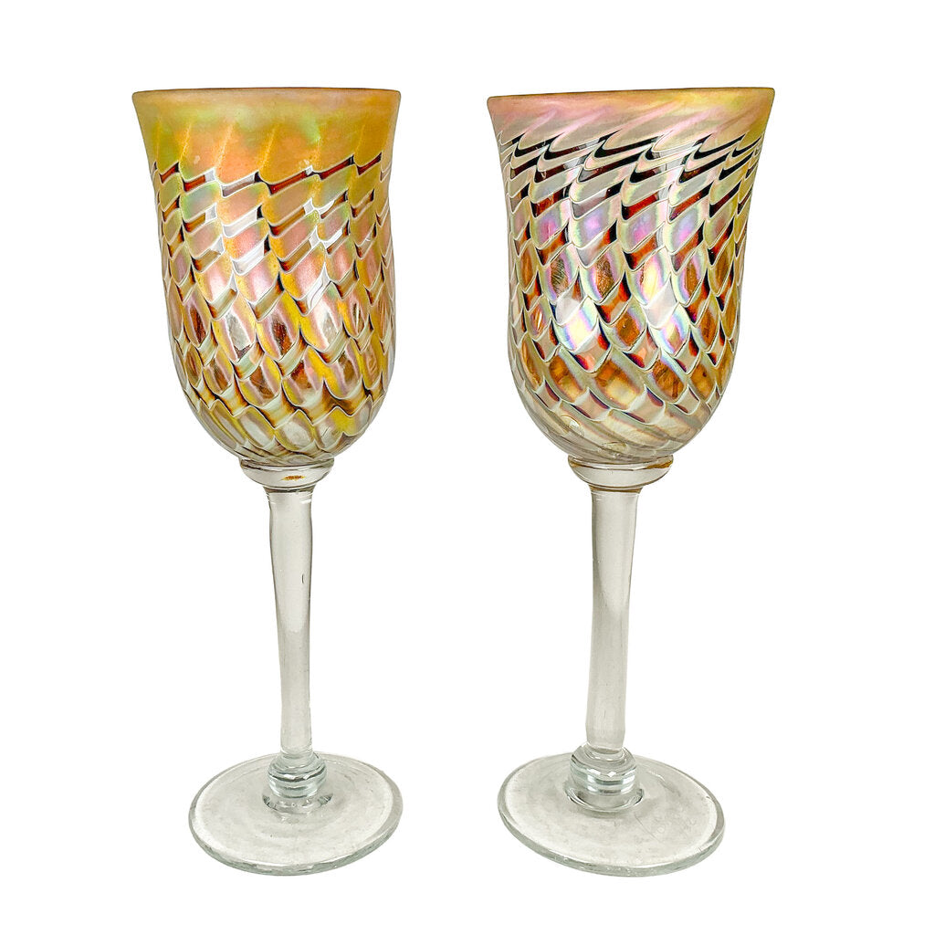 Craig Zweifel Handblown Wine Glasses (7) - Opportunity Shop DC