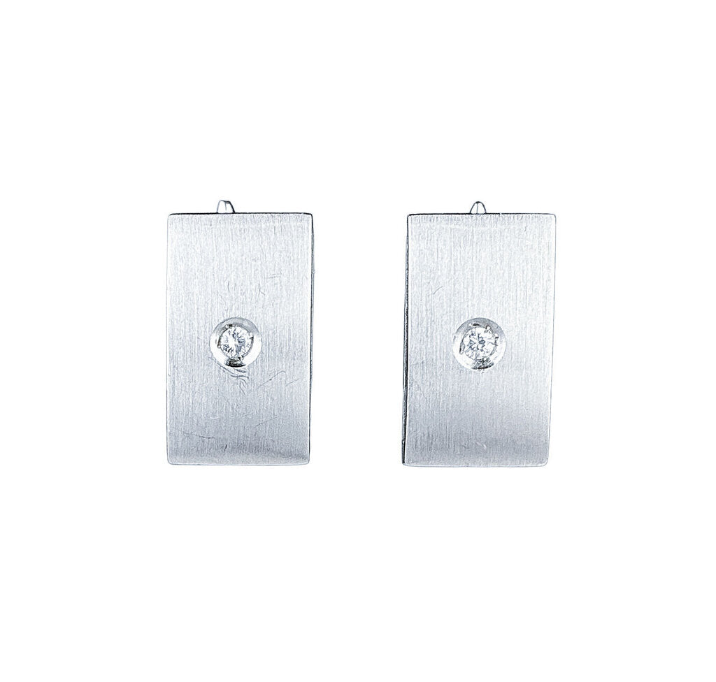 18K Italian Gold Diamond Cufflinks - Opportunity Shop DC
