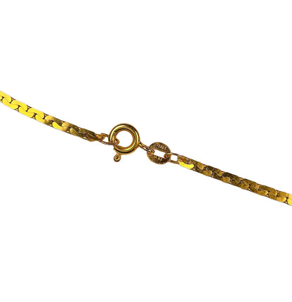 14K Italian Gold Carnelian Intaglio Pendant Necklace - Opportunity Shop DC