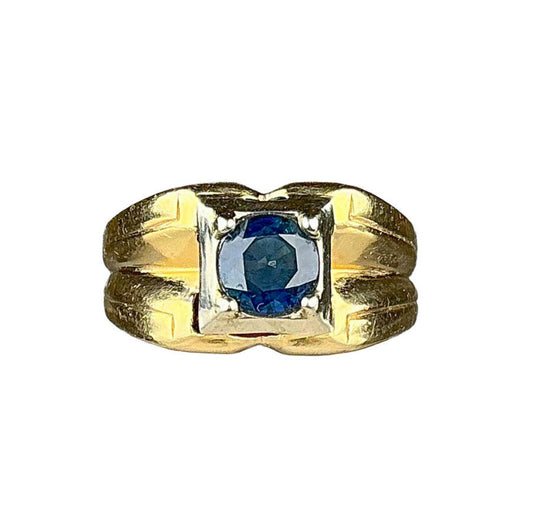 14K Gold Sapphire Solitaire Ring - Opportunity Shop DC