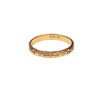 14K Gold Art Deco Band - Opportunity Shop DC