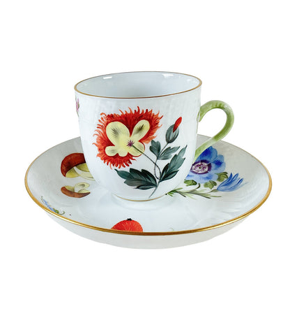 S/7 Herend “Market Garden” Demitasse Cups & Saucers