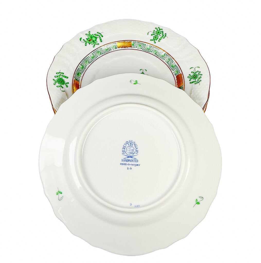 4PC Herend Green Chinese Bouquet Bread & Butter Plates - Opportunity Shop DC