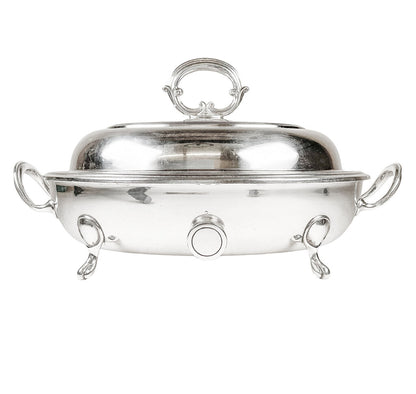Victorian Electroplated Serving Dish w/ Water Chamber - Opportunity Shop DC