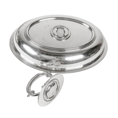 Victorian Electroplated Serving Dish w/ Water Chamber - Opportunity Shop DC