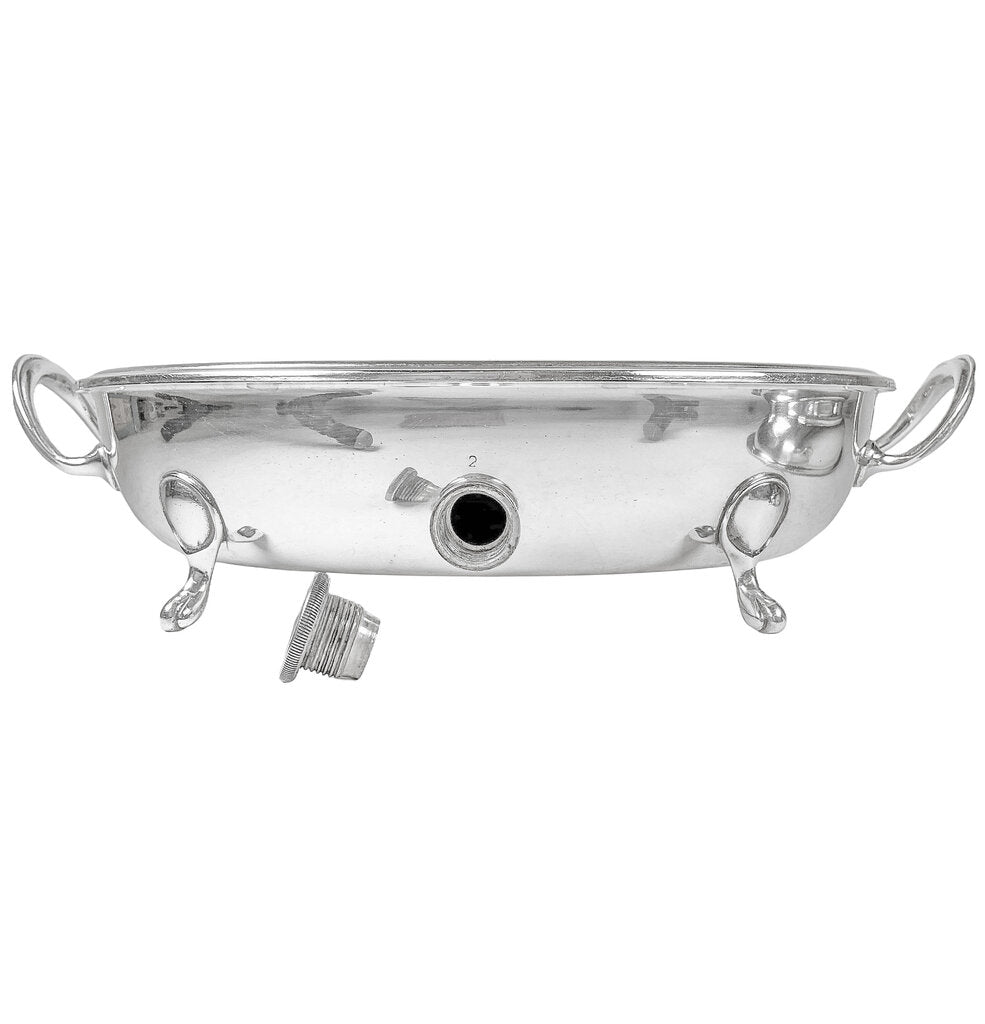 Victorian Electroplated Serving Dish w/ Water Chamber - Opportunity Shop DC