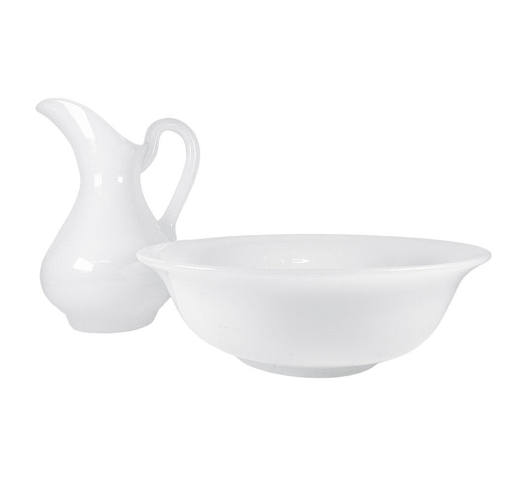 Opaline Water Pitcher w Basin from Brazil - Opportunity Shop DC