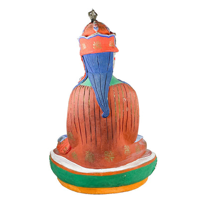 Padmasambhava Clay & Polychrome Statue Tibet - Opportunity Shop DC