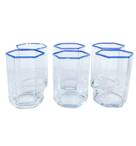 SET/6. Wine/Juice Glasses. G. Cenedese, Murano. - Opportunity Shop DC
