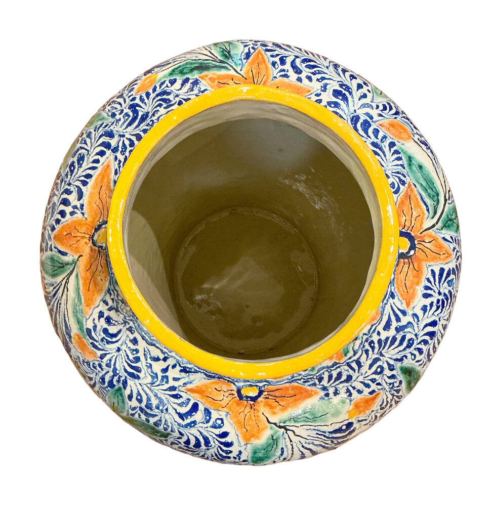 Monumental Casa GuevaraTalavera Lidded Jar. Mexico. - Opportunity Shop DC