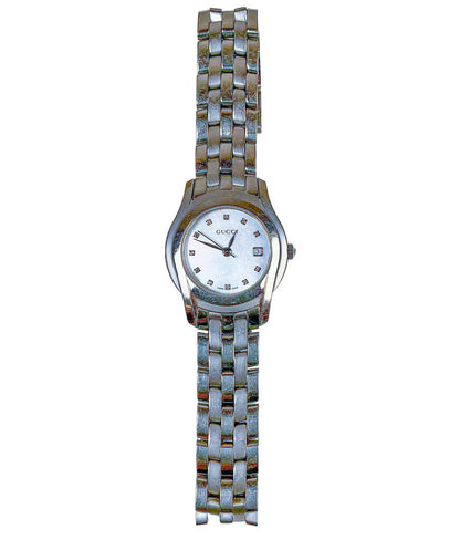 Gucci Stainless Watch w Diamond Numerals - Opportunity Shop DC