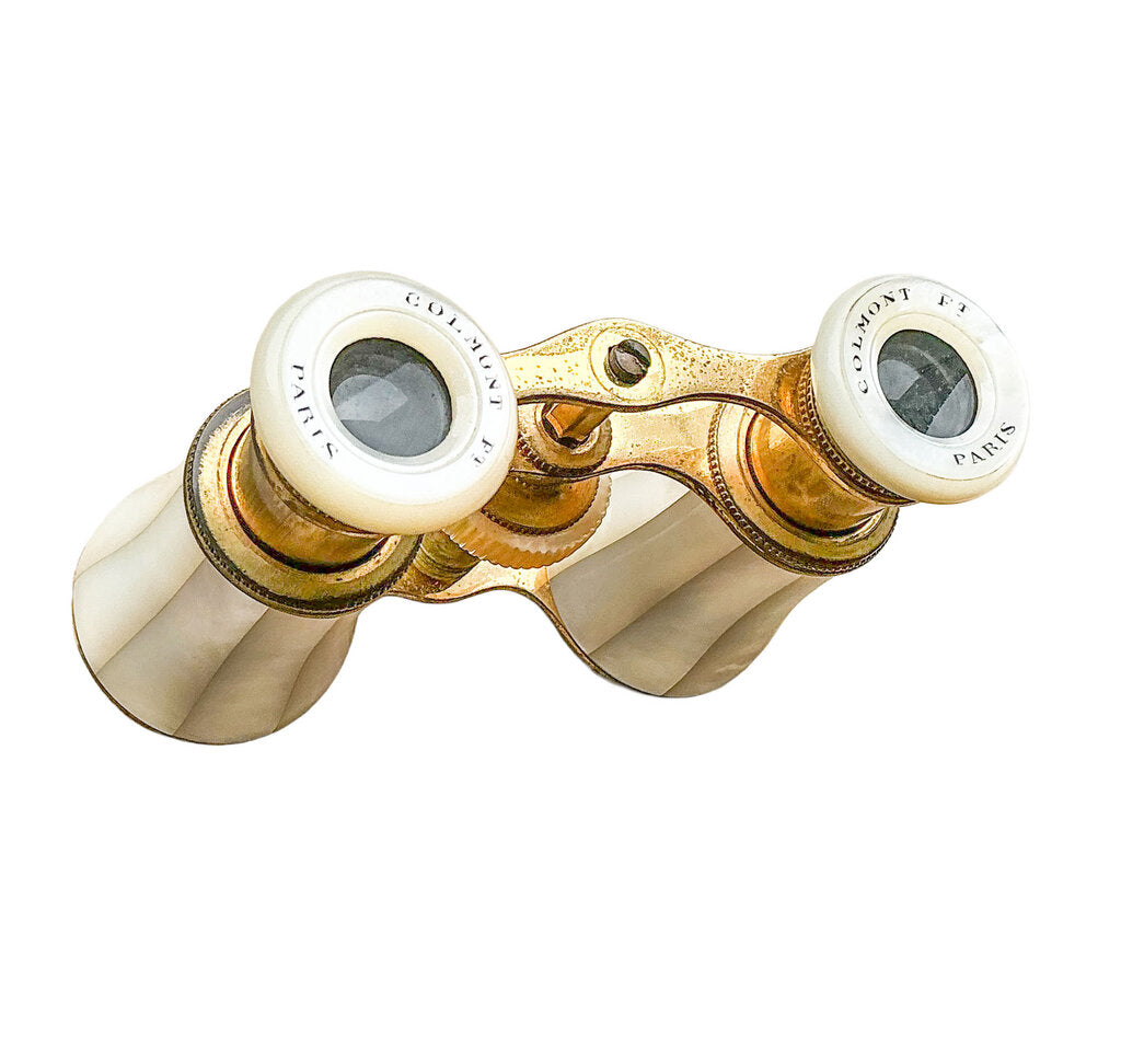 Colmont Paris Mother of Pearl Opera Glasses w/ Case