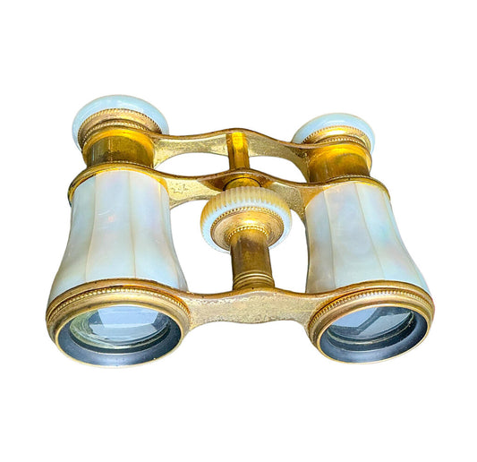 Colmont Paris Mother of Pearl Opera Glasses w/ Case