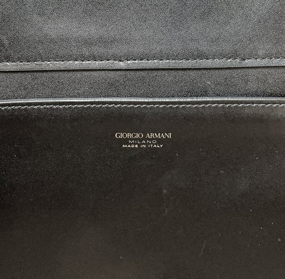 Giorgio Armani Black Leather Tote (orig. $1875) - Opportunity Shop DC