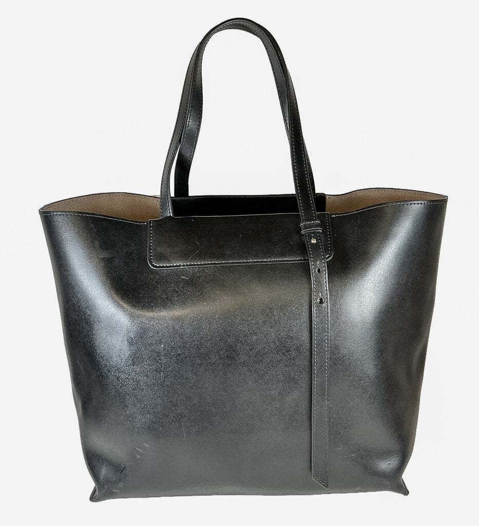 Giorgio Armani Black Leather Tote (orig. $1875) - Opportunity Shop DC