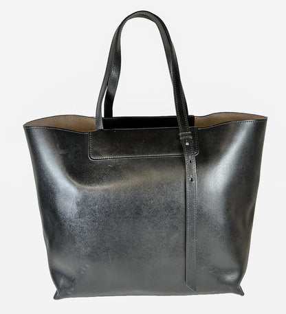 Giorgio Armani Black Leather Tote (orig. $1875) - Opportunity Shop DC