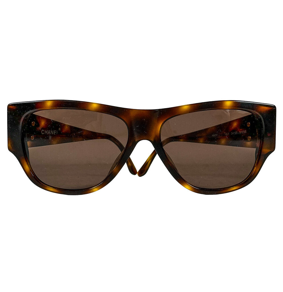 Chanel Black Tortoise Sunglasses (orig. $325) - Opportunity Shop DC