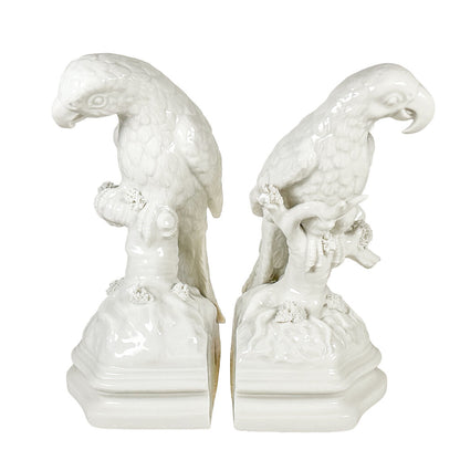 PAIR Nymphenburg German Porcelain Parrots