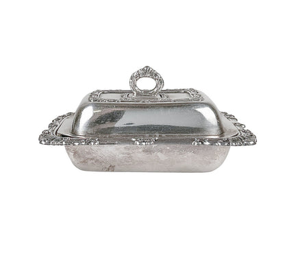 Antique Sterling Butter Dish. British Hallmarks.
