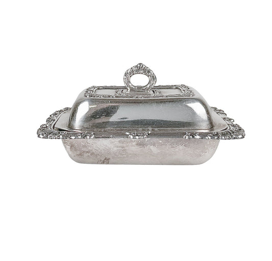 Antique Sterling Butter Dish. British Hallmarks. - Opportunity Shop DC