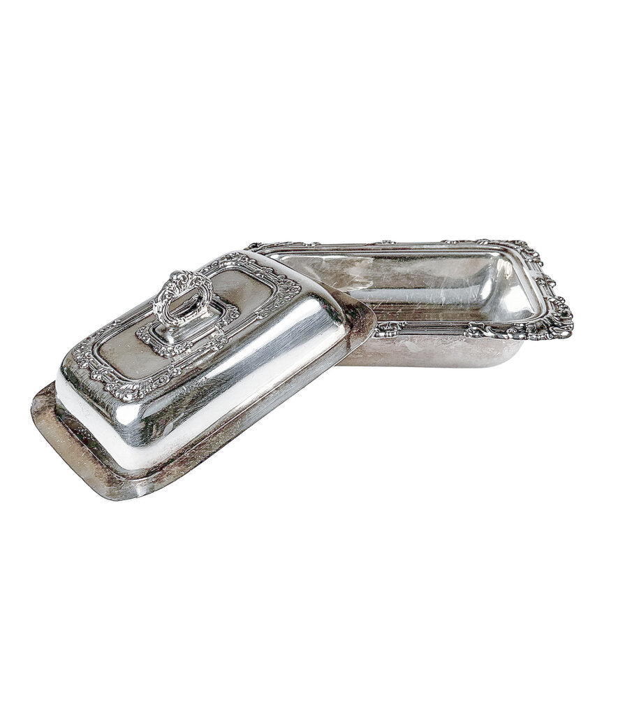 Antique Sterling Butter Dish. British Hallmarks.