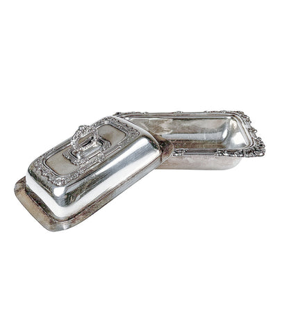 Antique Sterling Butter Dish. British Hallmarks.