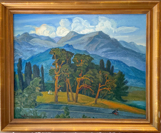 Yuri Vanchugin. Pines of Crimea. Oil on Canvas. - Opportunity Shop DC