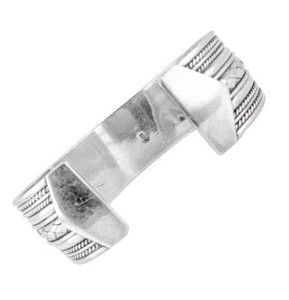 Sterling Rope Cuff Bracelet