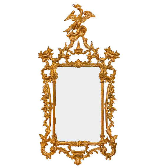 19th c. Italian Giltwood Carved Mirror - Opportunity Shop DC