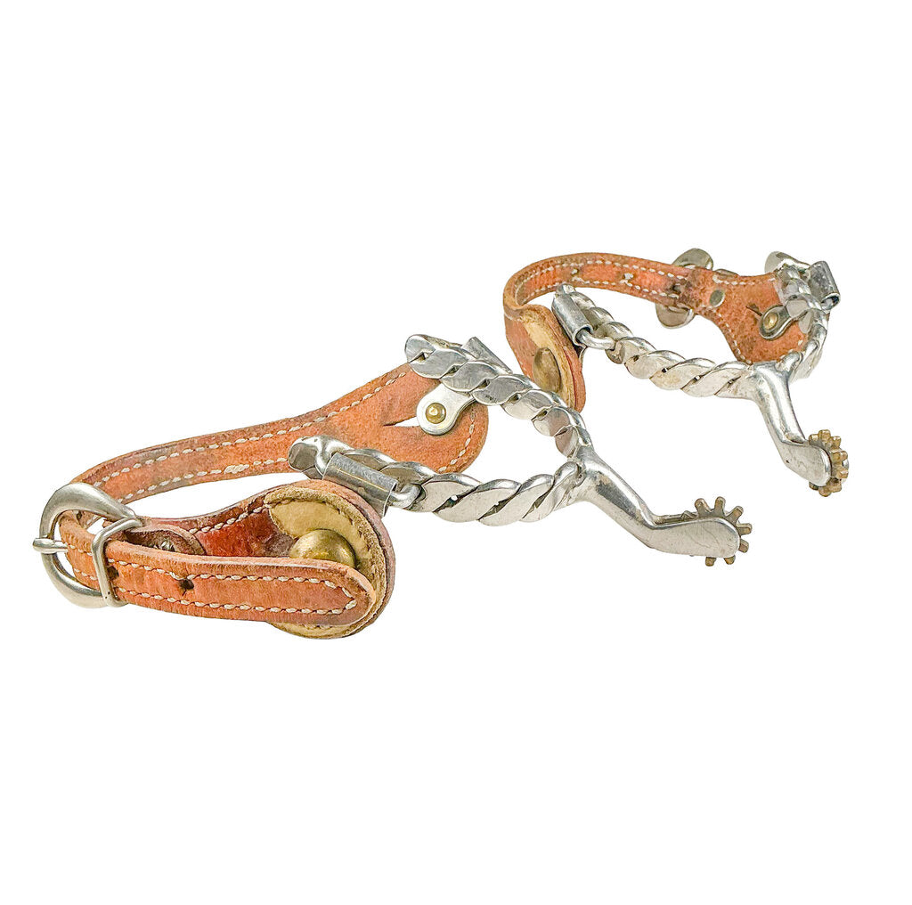 Metal Spurs w/ Leather Strap