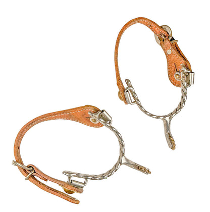 Metal Spurs w/ Leather Strap