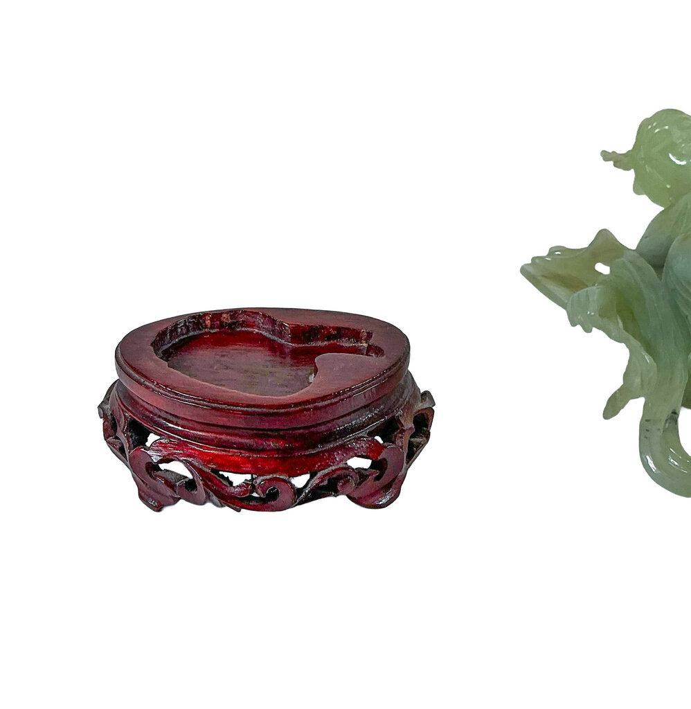 Carved Jade Guanyin on Stand