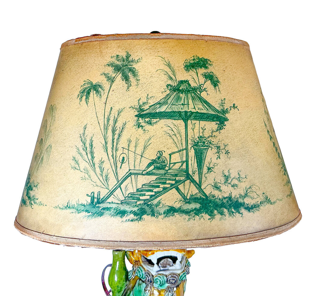 (PAIR) Antique Foo Dog Lamps - Opportunity Shop DC