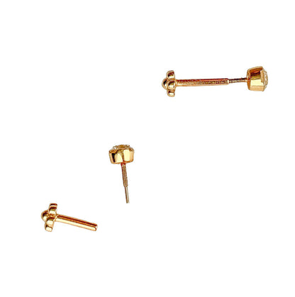 Maria Tash Diamond Studs. Threaded. Liberty