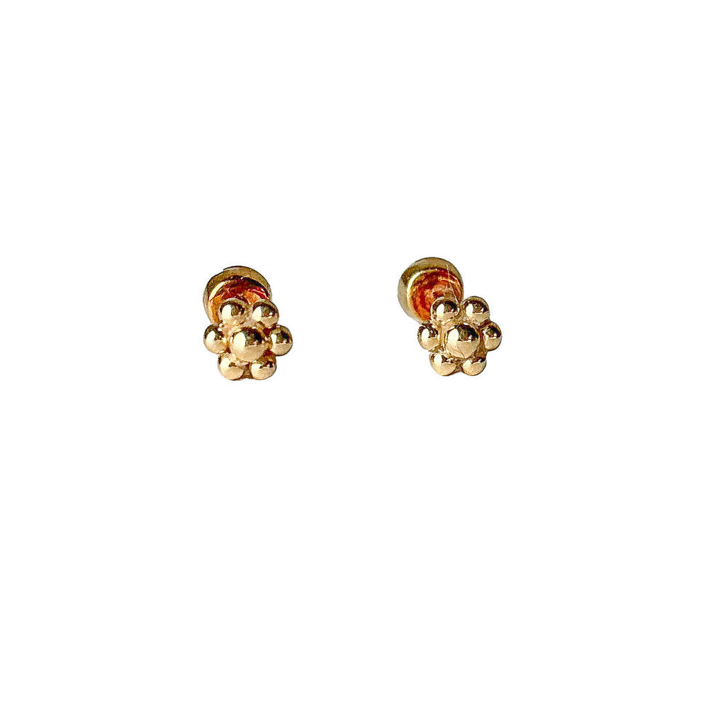 Maria Tash Diamond Studs. Threaded. Liberty
