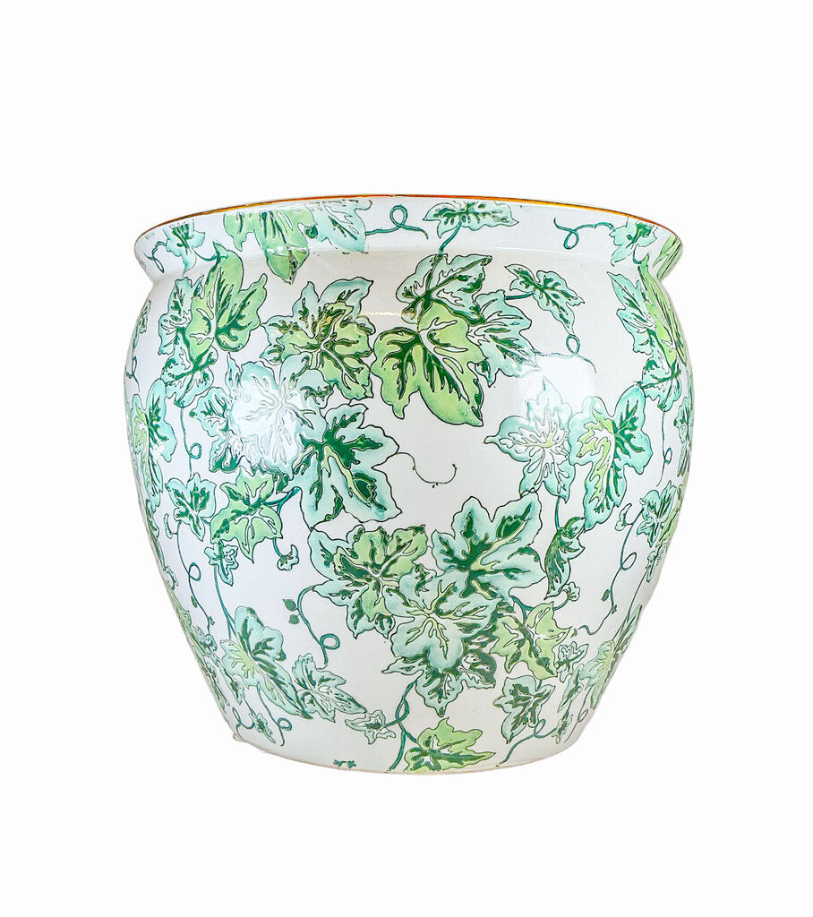 Green Leaf & Koi Planter - Opportunity Shop DC