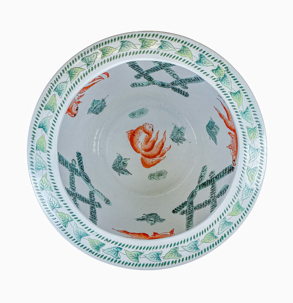 Green Leaf & Koi Planter - Opportunity Shop DC