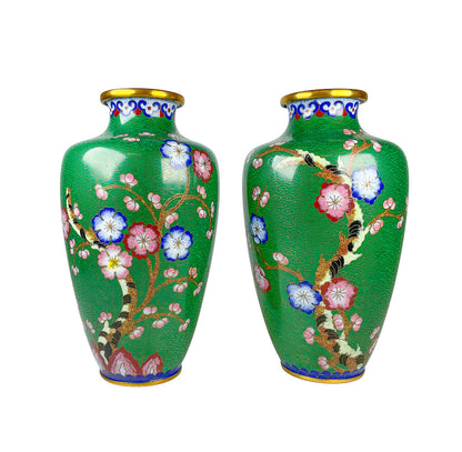 Green Cloisonne Vase - Opportunity Shop DC