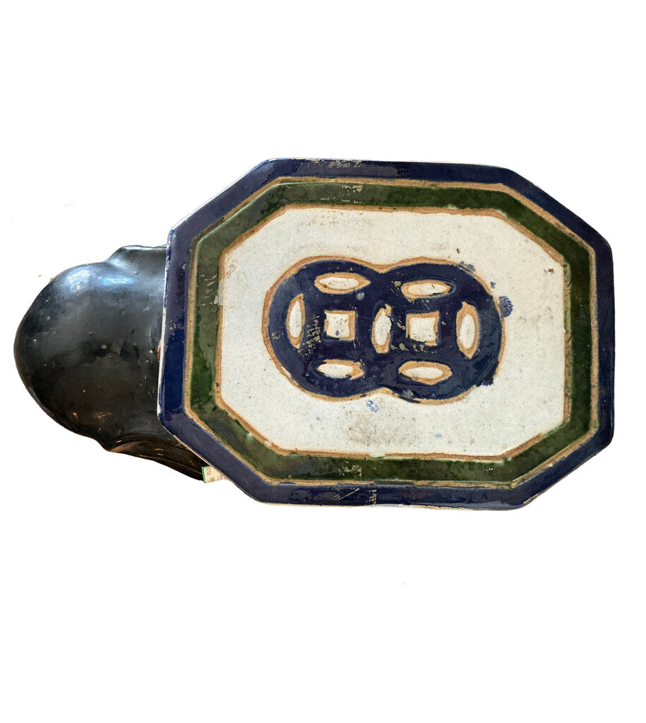 Glazed Chinese Sancai Elephant Garden Stool