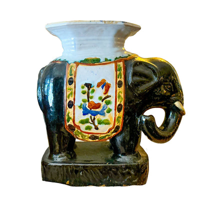 Glazed Chinese Sancai Elephant Garden Stool