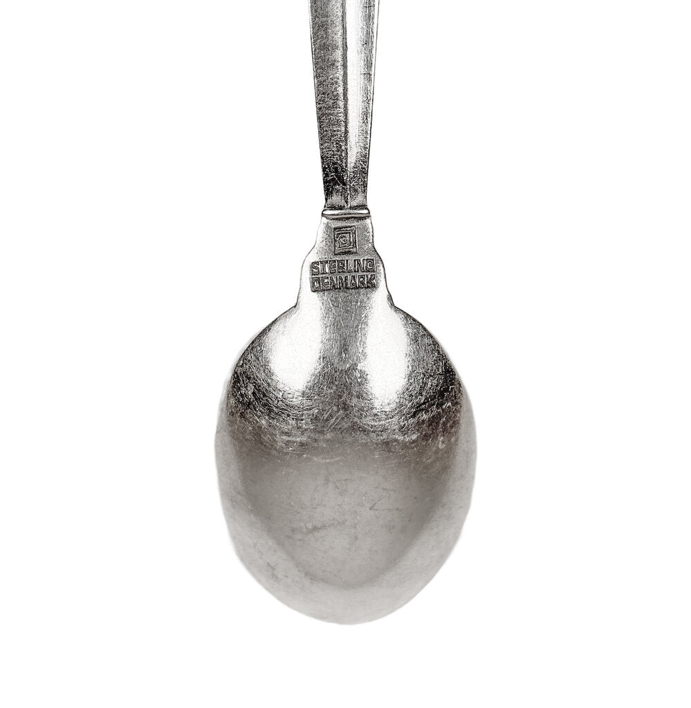 Set of 12 Georg Jenson Sterling Demitasse Spoons