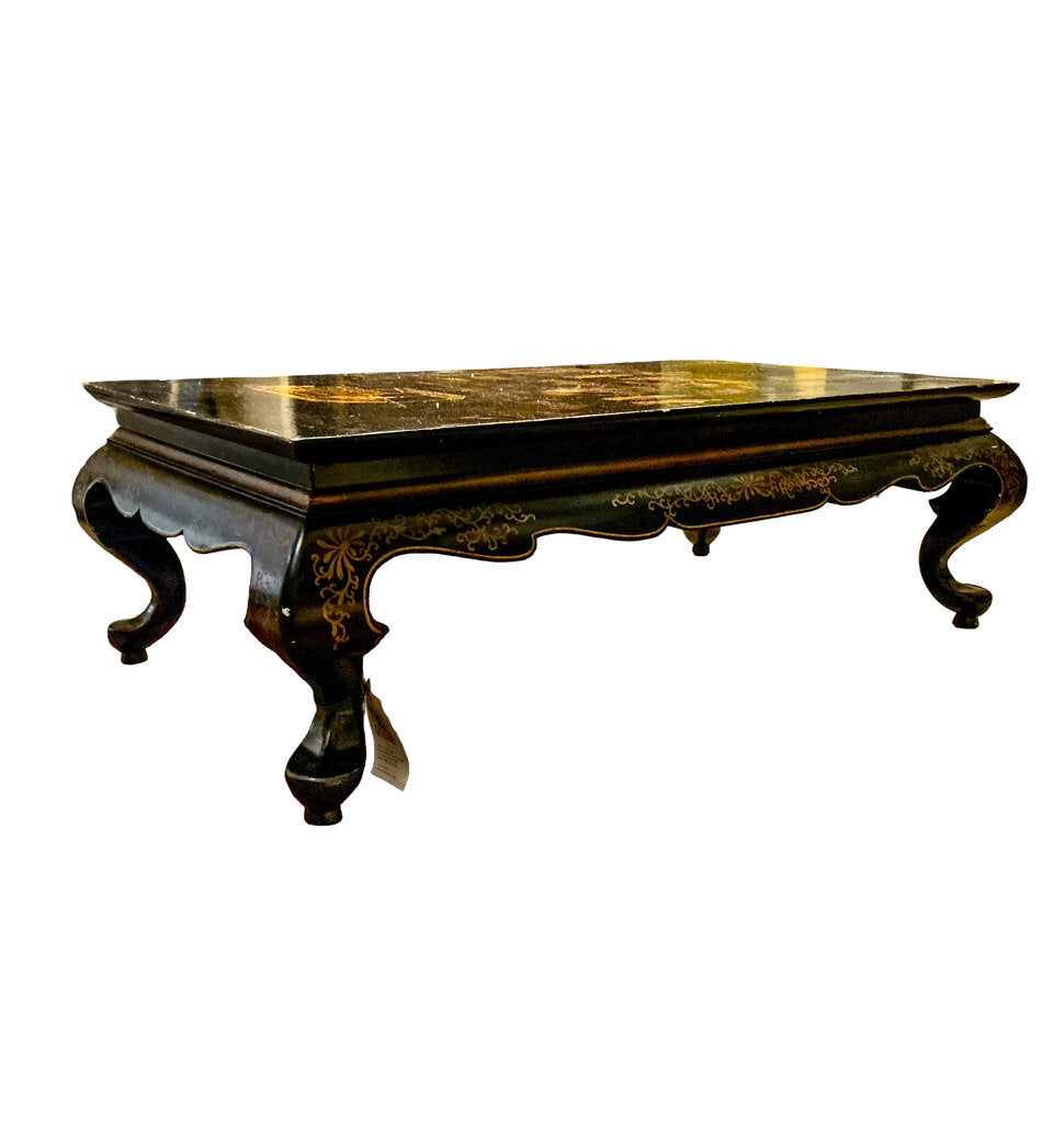 Late 19th c. Chinese Black Lacquer Coffee Table - Opportunity Shop DC
