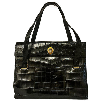 Cartier Alligator Bag. 1970's Custom made for Jeanne Megnin
