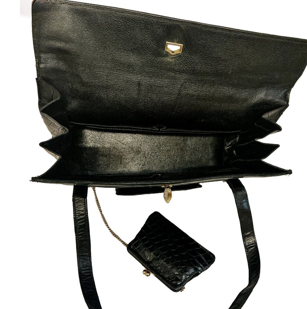 Cartier Alligator Bag. 1970's Custom made for Jeanne Megnin