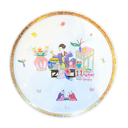 7PC Herend Ming on Blue Sweetmeat Set