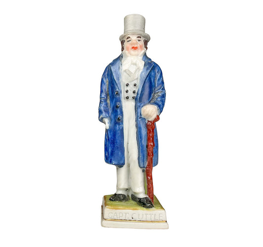 Antique Porcelain Capt Cuttle from Dickens's Dombey & Son
