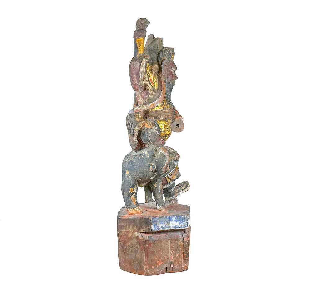 Chinese Folk Art God of Wealth Stature 19c. - Opportunity Shop DC