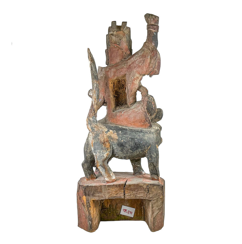 Chinese Folk Art God of Wealth Stature 19c. - Opportunity Shop DC