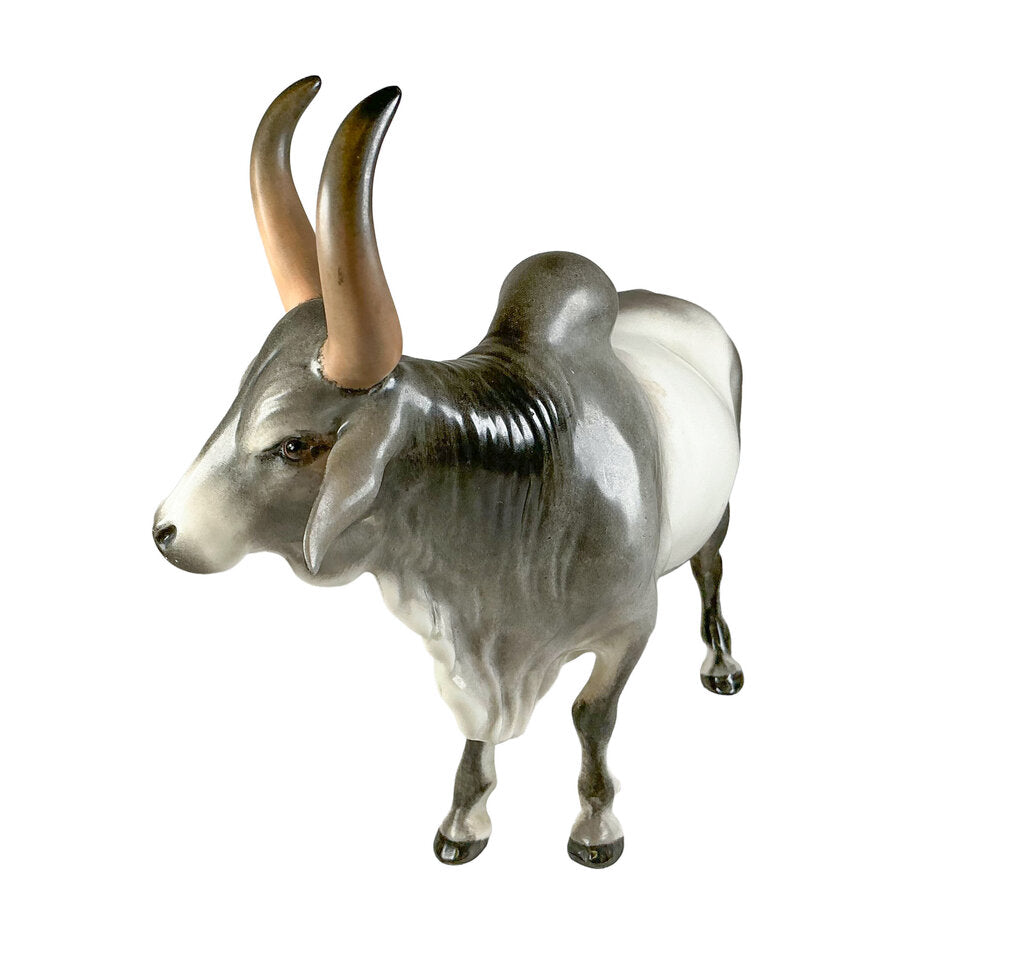 Edward Boehm Porcelain Braham Bull, Signed